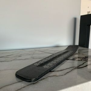 Black and white floral incense holder